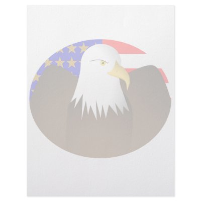 Eagle Spreading Wings Stars And Stripes by mydeas