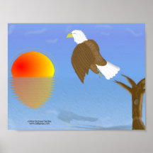 Eagle Sunrise Print