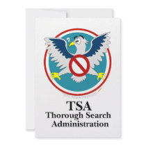 Eagle TSA Funny Cartoon (Touch My Junk) Personalized Invitation