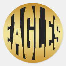 EAGLES - GOLD STICKERS