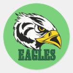 EAGLES ROUND STICKER