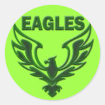 EAGLES ROUND STICKERS