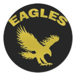 EAGLES ROUND STICKERS