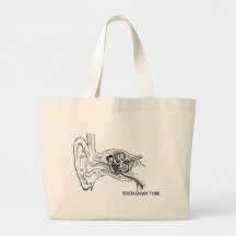 Ear diagram tote bag