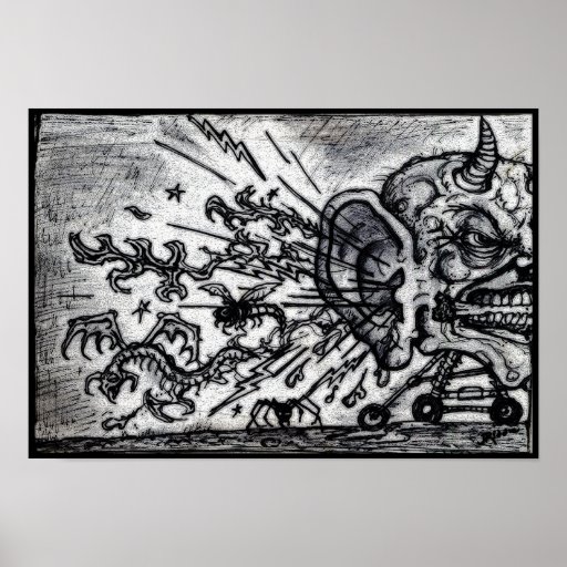 Ear Hornets From Hell Poster