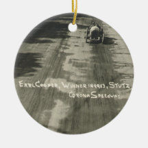 Earl Cooper Winner of the 1913 Corona Road Race Ornaments