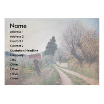 EARLIEST SPRING IN VERNALESE / Tuscany Landscape Business Card