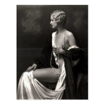 Early 1900s French Beauty Postcard