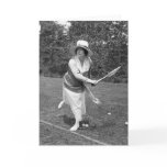 Early 1900s Tennis Fashion Greeting Card