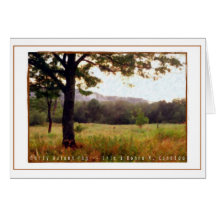 Early Autumn Fog Greeting Cards