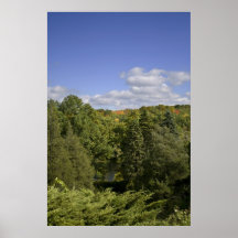 Early Autumn Valley framed print