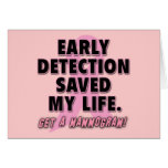 Early Detection Saves Lives Breast Cancer Design Card