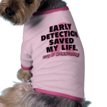 Early Detection Saves Lives Breast Cancer Design Doggie Tee