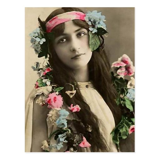 Early Flower Child Post Card