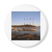 Early morning glow fridge magnets