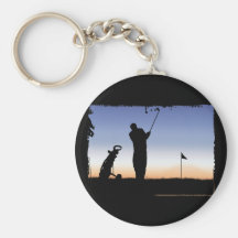 Early Morning Tee Time Key Chains