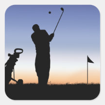 Early Morning Tee Time Stickers