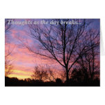 Early Morning Thoughts Greeting Card