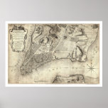 Early New York City Map 1776 posters