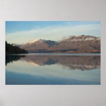 Early Snow Lake Tekapo Poster