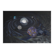 Early Solar System Gallery Wrapped Canvas