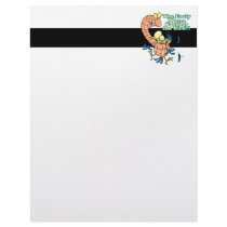 early worm catches the bird funny cartoon letterhead template
