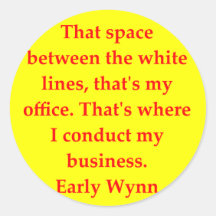 early wynn quote sticker