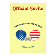 Earned My Stars Table Tennis Custom Invite