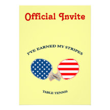 Earned My Stripes Table Tennis Invites