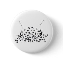 Earphones Pinback Button