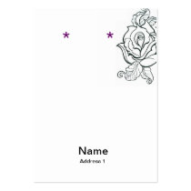 Earring Card Blank/ tattoo and leapord Business Card