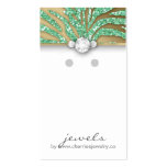 Earring Display Cards Cute Zebra Sparkle Jewellery Business Cards