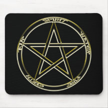 Earth, Air & Fire Pentagram 2 Mousepad