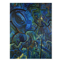 Earth and Man Postcard