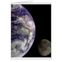 Earth and Moon by Galileo Cards