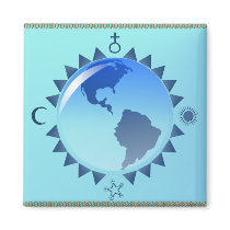 Earth and Symbols Magnet