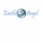 Earth Angel with Wings on Back t-shirts