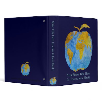 Earth Apple Vinyl Binders by PaintboxSillouette
