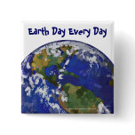 Earth Art Earthy Day Button