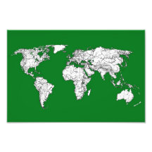 Earth atlas green photo art