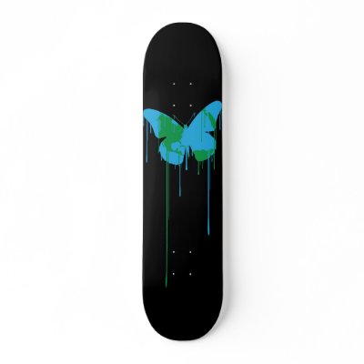 Earth Butterfly Skateboard by EcoClothingCo