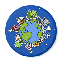 earth button magnets