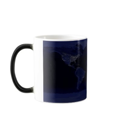 Earth By Night - Morphing Mug by KiDAcE