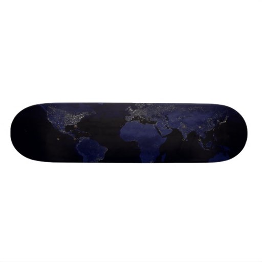 Earth By Night Skateboard Deck