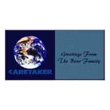 Earth Caretaker Personalized Photo Card
