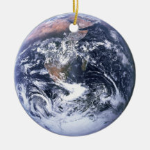 Earth Christmas Tree Ornament