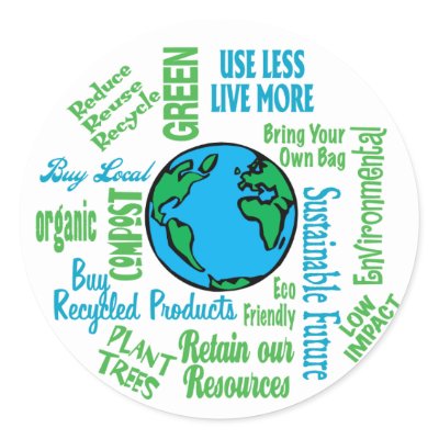 Earth Collage Round Sticker by GardenObsessions