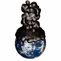 Earth cover by sticky oil photo en relief