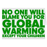 Earth Day 2009, April 22, Stop Global Warming Greeting Card