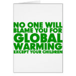 Earth Day 2009, April 22, Stop Global Warming Greeting Card